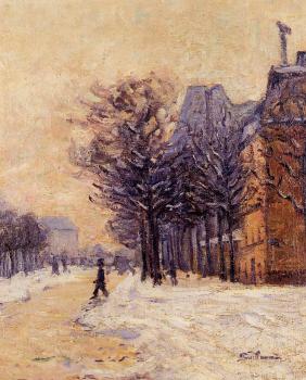 阿曼 吉約曼 Passers-by in Paris in Winter 阿曼 吉約曼 Passers-by in Paris in Winter